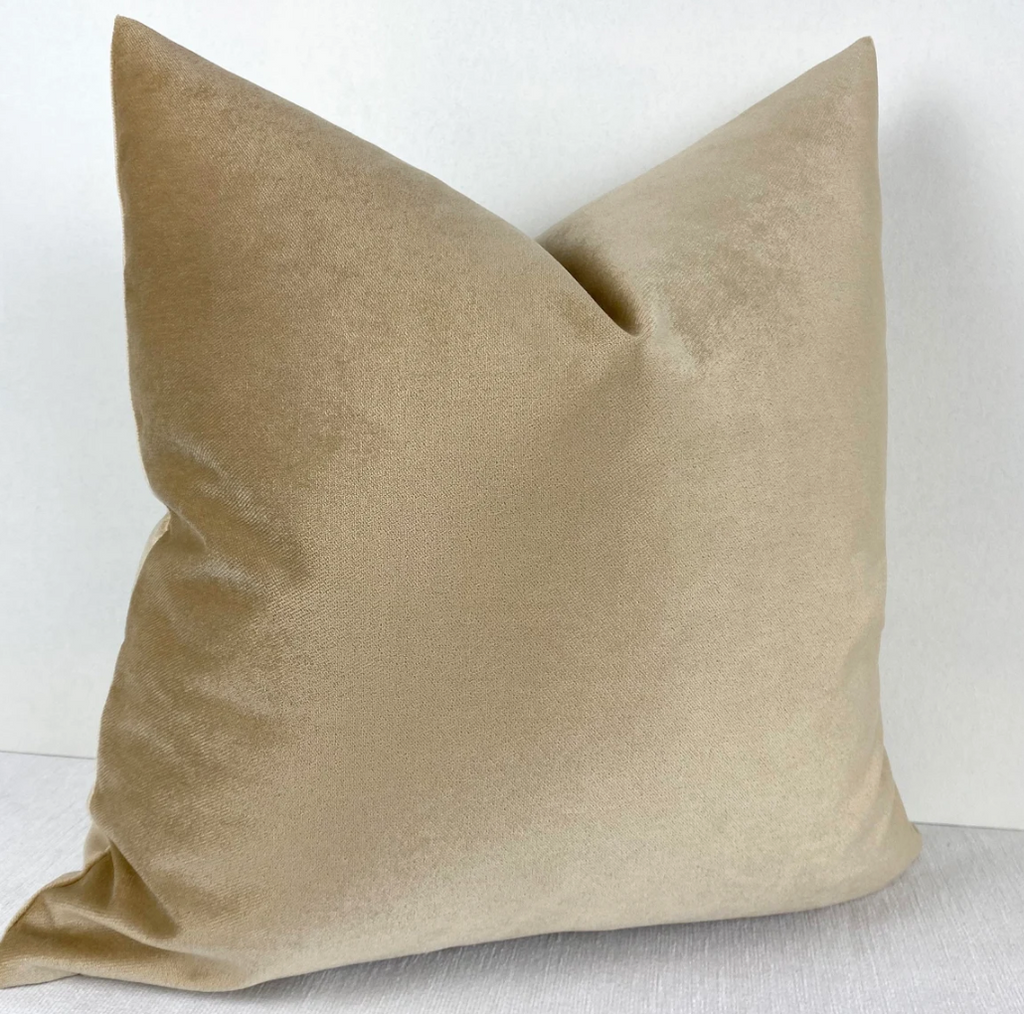 Beige Velvet Pillow, Cream Pillow Cover, Beige Velvet Pillow Cover outlets 20x20, Ivory Pillow Covers, Beige Pillow Cover 18x18, Christmas Pillow